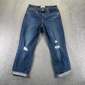 Denizen from Levi's Jeans Womens 30x26 Blue Cotton Denim Boyfriend Distressed